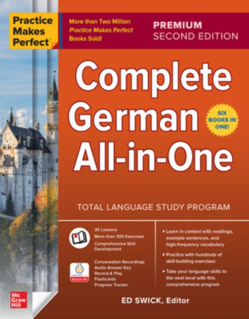 Book cover of: Practice Makes Perfect: Complete German All-in-One, Premium Second Edition. By: Ed Swick