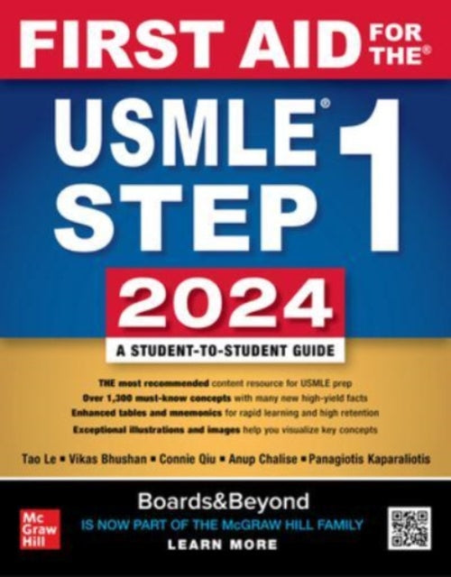 First Aid for the USMLE Step 1 2024, A Student-to-Student Guide 9781266077203 Tao Le