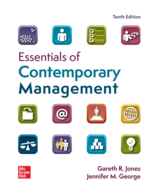 Book cover of: Essentials of Contemporary Management ISE. By: JONES