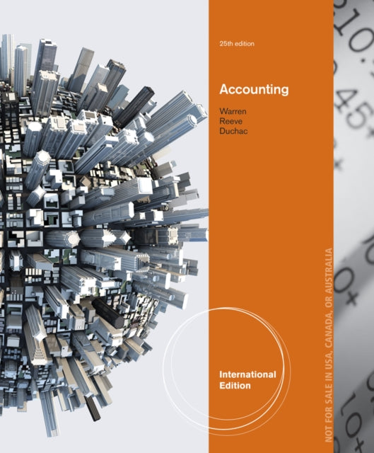 Book cover of: Accounting, International Edition. By: Jonathan Duchac