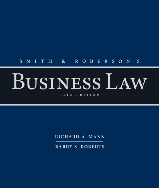 Book cover of: Smith and Roberson's Business Law. By: Mann, Richard A.