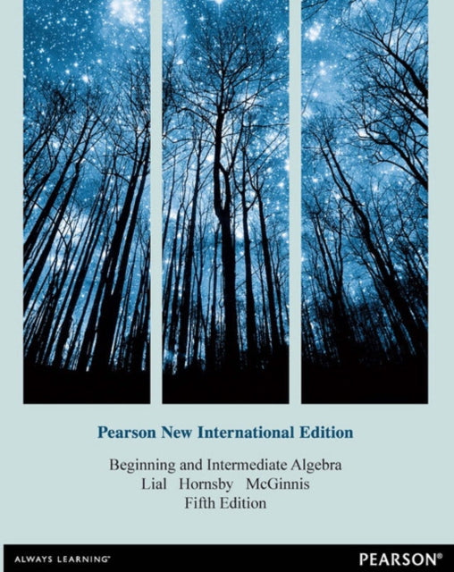 Book cover of: Beginning and Intermediate Algebra. By: Margaret L. Lial