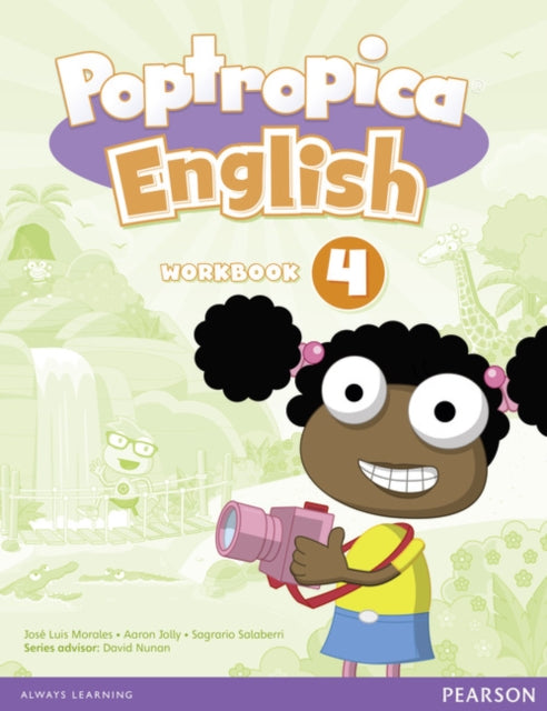 Book cover of: Poptropica English American Edition 4 Workbook and Audio CD Pack. By: Sagrario Salaberri