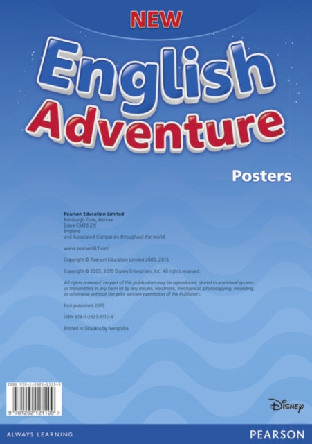 Book cover of: New English Adventure PL Starter/GL Starter A Posters