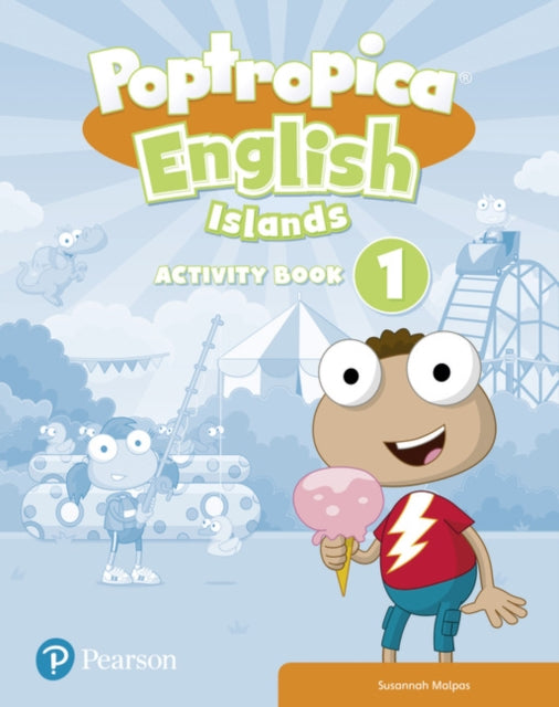 Book cover of: Poptropica English Islands Level 1 Activity Book. By: Unknown