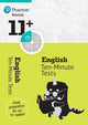 Book cover of: Pearson REVISE 11+ English Ten-Minute Tests - for 2026, 2027 exams. By: Grant, David