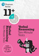 Book cover of: Pearson REVISE 11+ Verbal Reasoning Ten-Minute Tests - for 2026, 2027 exams. By: Susan Purcell