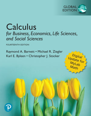 Calculus for Business, Economics, Life Sciences, and Social Sciences, Global Edition