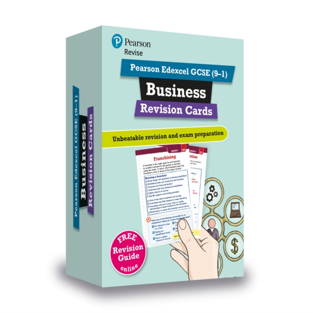 Book cover of: Pearson REVISE Edexcel GCSE Business Revision Cards - for 2026, 2027 exams
