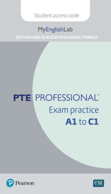Book cover of: PTE Professional (TM) exam practice