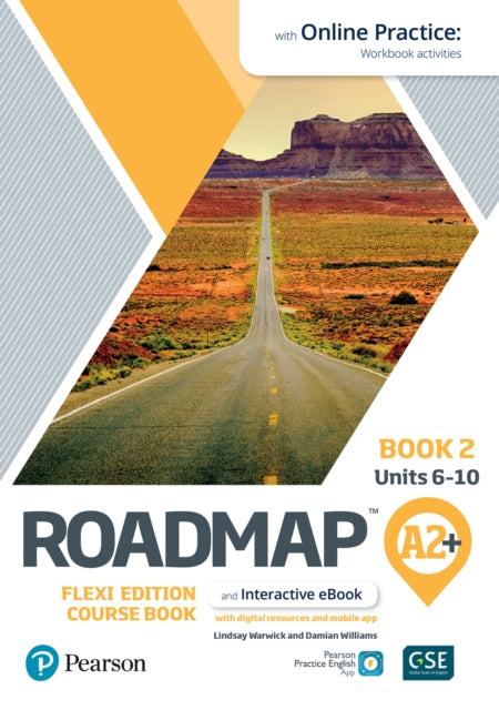 Book cover of: Roadmap A2+ Flexi Edition Course Book 2 with eBook and Online Practice Access. By: Lindsay Warwick
