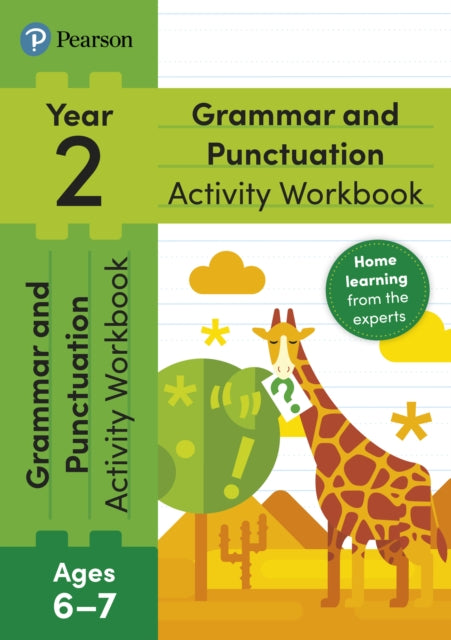 Book cover of: Pearson Learn at Home Grammar & Punctuation Activity Workbook Year 2