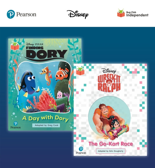 Book cover of: Pearson Bug Club Disney Year 2 Pack B, including Orange and Purple band readers; Finding Dory: A Day with Dory, Wreck-It Ralph: The Go-Kart Race. By: Timothy Knapman