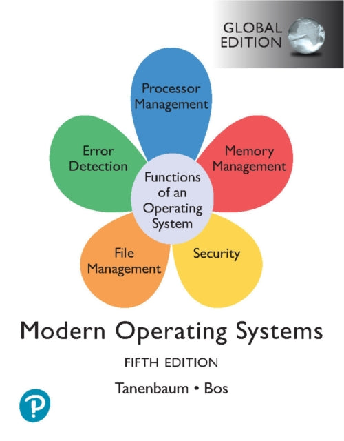 Book cover of: Modern Operating Systems, Global Edition. By: Andrew Tanenbaum