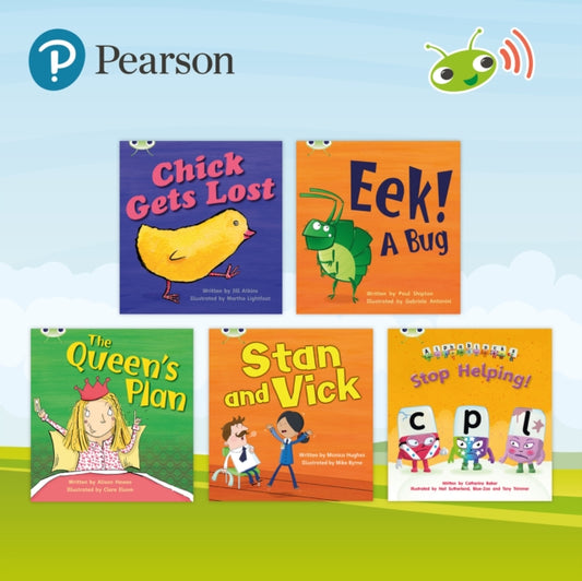 Book cover of: Bug Club Phonics complete pack of decodable readers (single copies and classroom resources)
