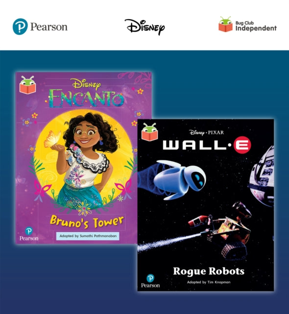 Book cover of: Pearson Bug Club Disney Year 2 Pack C, including Turquoise and Gold book band readers; Encanto: Bruno's Tower, Wall-E: Rogue Robots. By: John Dougherty