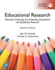 Book cover of: Educational Research: Planning, Conducting, and Evaluating Quantitative and Qualitative Research, Global Edition. By: John Creswell