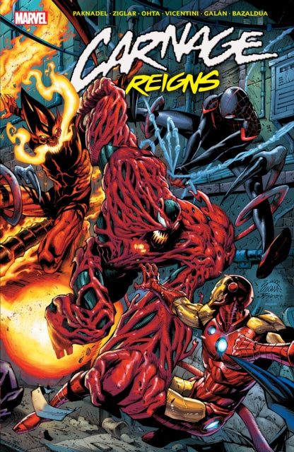 Book cover of: Carnage Reigns. By: Alex Paknadel