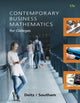Book cover of: Contemporary Business Mathematics for Colleges. By: James E. Deitz