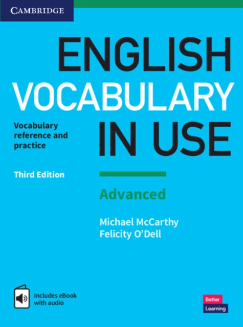 Book cover of: English Vocabulary in Use: Advanced Book with Answers and Enhanced eBook. By: Michael McCarthy