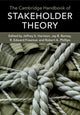 Book cover of: Cambridge Handbook of Stakeholder Theory. By: Jeffrey S. Harrison