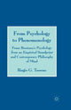 Book cover of: From Psychology to Phenomenology. By: B. Tassone