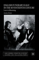 Book cover of: English Funerary Elegy in the Seventeenth Century. By: A. Brady