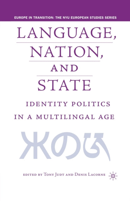 Book cover of: Language, Nation and State. By: Tony Judt