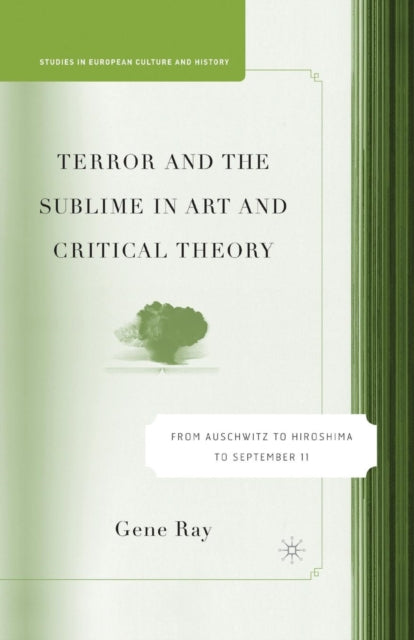 Book cover of: Terror and the Sublime in Art and Critical Theory. By: G. Ray