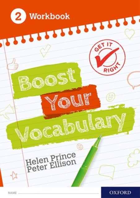 Book cover of: Get It Right: Boost Your Vocabulary Workbook 2 (Pack of 15). By: Helen Prince