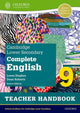 Book cover of: Cambridge Lower Secondary Complete English 9: Teacher Handbook (Second Edition). By: Dean Roberts
