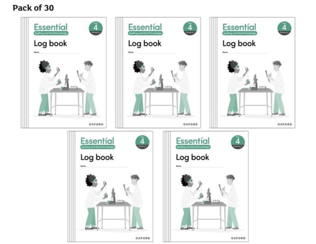 Book cover of: Essential Spelling and Word Knowledge: Year 4 Log Book Pack of 30. By: Claire Hewitt