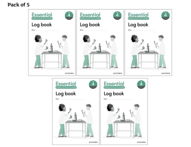 Book cover of: Essential Spelling and Word Knowledge: Year 4 Log Book Pack of 5. By: Claire Hewitt
