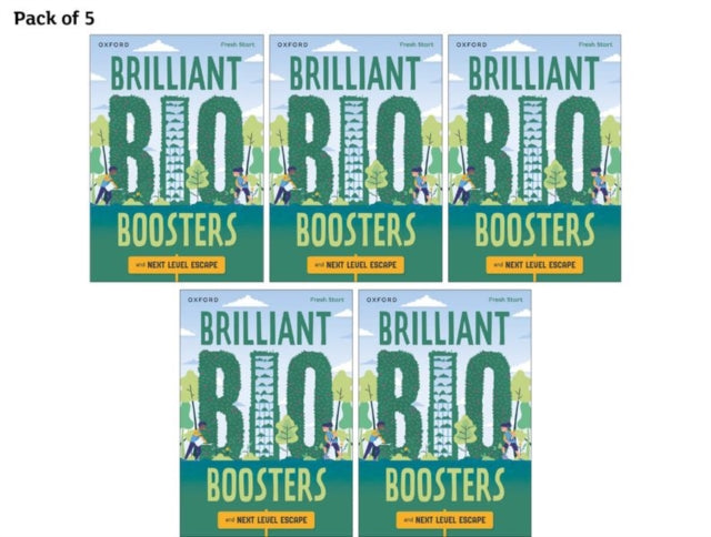 Book cover of: Read Write Inc. Fresh Start Readers: Book 16: Brilliant Bio Boosters & Next Level Escape - Pack of 5. By: Ruth Miskin