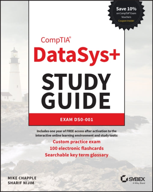 Book cover of: CompTIA DataSys+ Study Guide. By: Mike Chapple