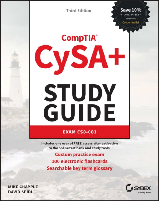 Book cover of: CompTIA CySA+ Study Guide. By: Mike Chapple