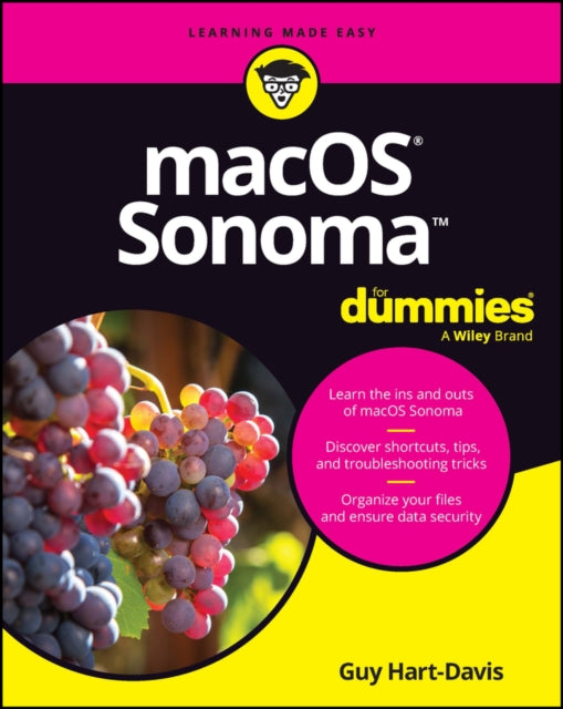Book cover of: macOS Sonoma For Dummies. By: Guy Hart-Davis