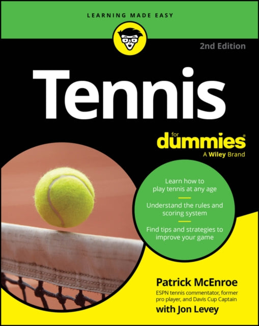 Book cover of: Tennis For Dummies. By: Patrick McEnroe