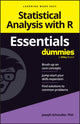 Book cover of: Statistical Analysis with R Essentials For Dummies. By: Joseph Schmuller