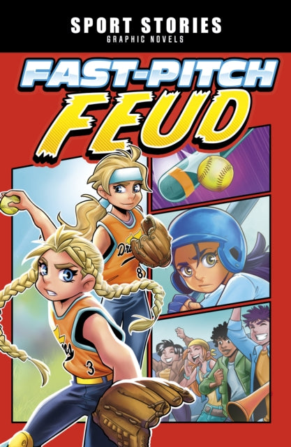 Book cover of: Fast-Pitch Feud. By: Jake Maddox