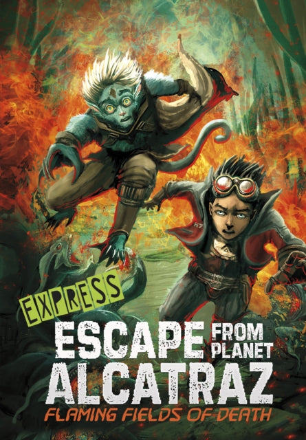 Book cover of: Flaming Fields of Death - Express Edition. By: Michael Dahl