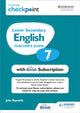 Book cover of: Cambridge Checkpoint Lower Secondary English Teacher's Guide 7 with Boost Subscription. By: Reynolds, John