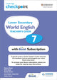 Book cover of: Cambridge Checkpoint Lower Secondary World English Teacher's Guide 7 with Boost Subscription. By: Monica Menon