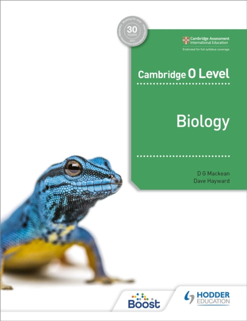 Book cover of: Cambridge O Level Biology. By: D. G. Mackean