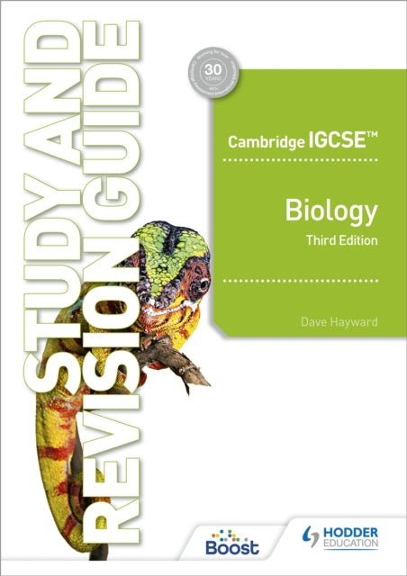 Book cover of: Cambridge IGCSE™ Biology Study and Revision Guide Third Edition. By: Dave Hayward