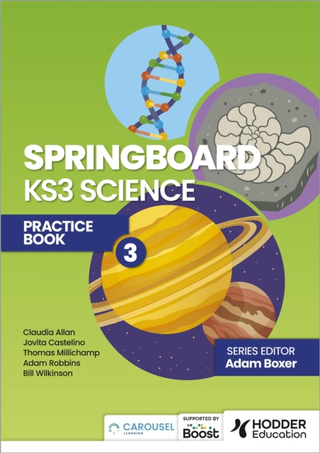 Springboard: KS3 Science Practice Book 3 9781398385764 Adam Boxer