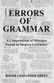 Book cover of: Errors of Grammar