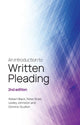 Book cover of: Introduction to Written Pleading. By: Robert Black