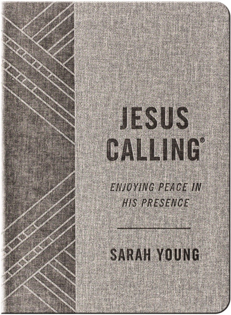 Jesus Calling, Textured Gray Leathersoft, with Full Scriptures