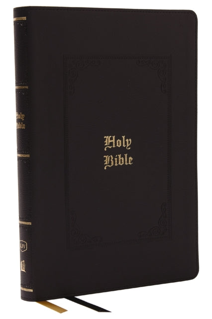 Book cover of: KJV Holy Bible: Giant Print Thinline Bible, Black Leathersoft, Red Letter, Comfort Print (Thumb Indexed): King James Version (Vintage Series). By: Zondervan Publishing Company